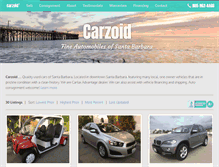 Tablet Screenshot of carzoid.com